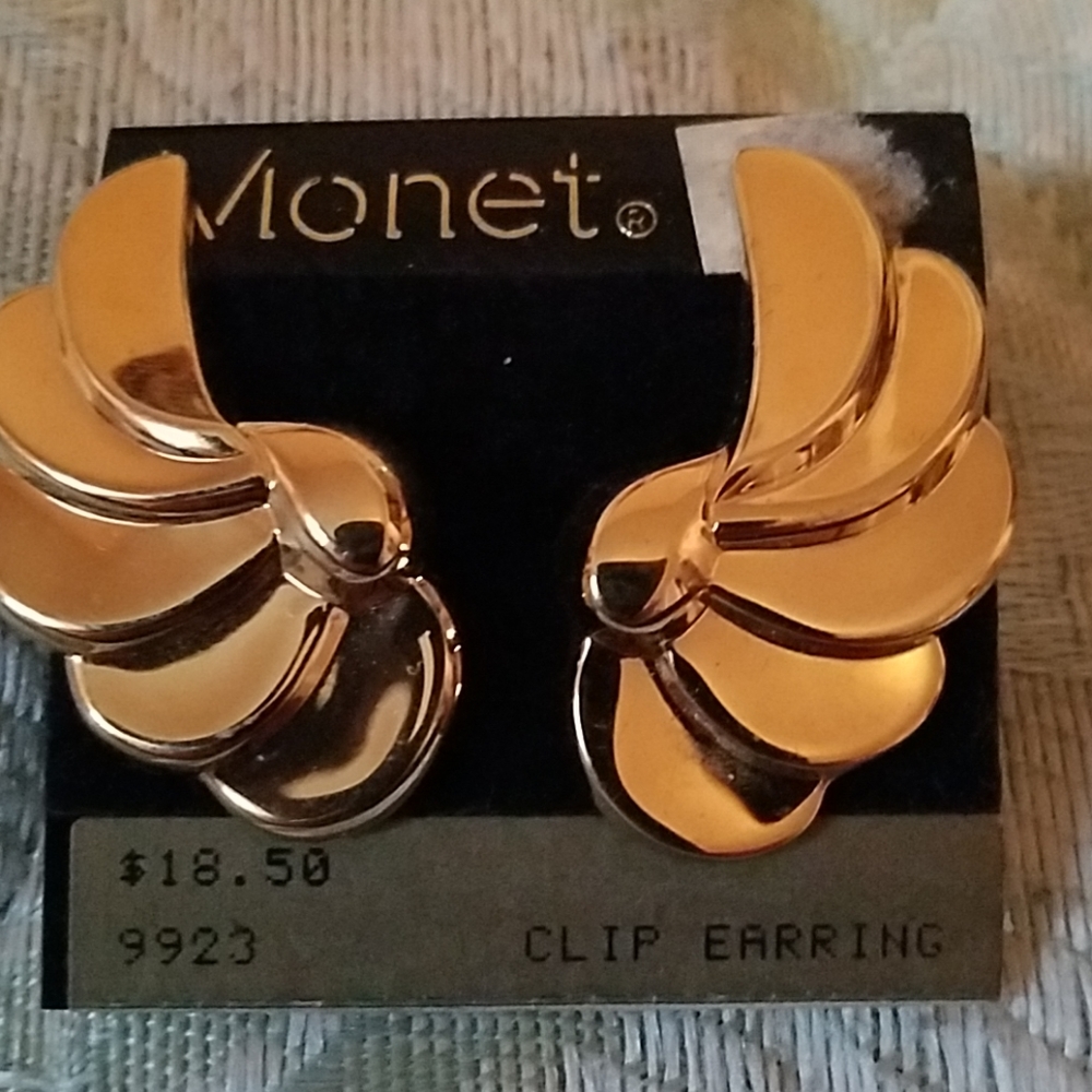 Monet clip earrings.
